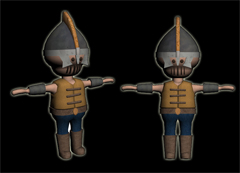 Première modélisation du personnage